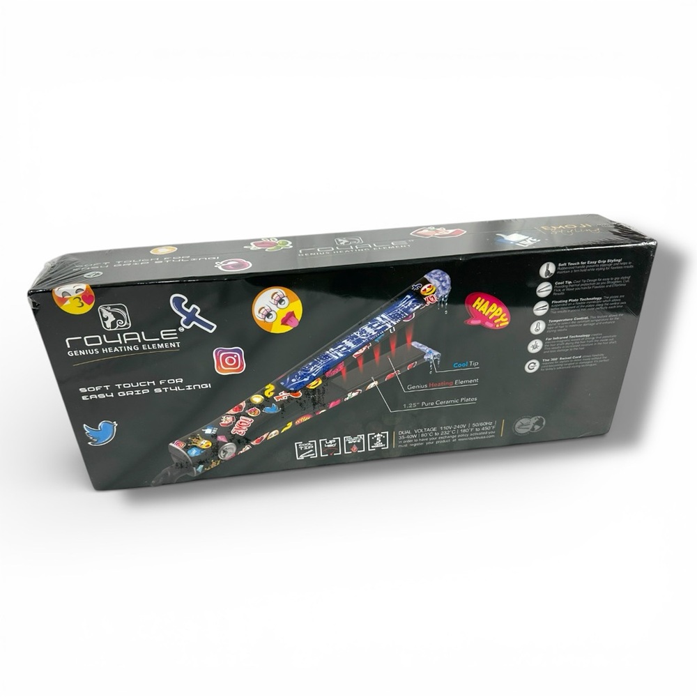 Platinum Genius Heating Element Emojis Flat Iron - Picture 7 of 9